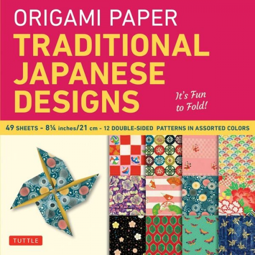 Origami Paper - Traditional Japanese Designs - Large 8 1/4