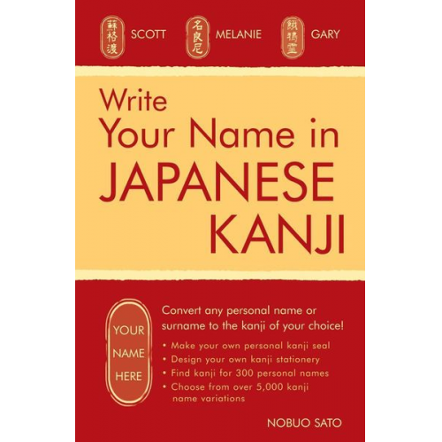 Nobuo Sato - Write Your Name in Japanese Kanji