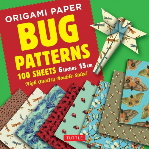 Origami Paper 100 Sheets Bug Patterns 6 (15 CM)