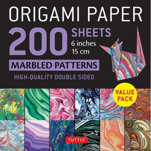 Origami Paper 200 Sheets Marbled Patterns 6 (15 CM)