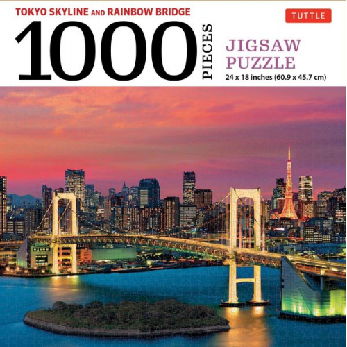 Tokyo Skyline and Rainbow Bridge - 1000 Piece Jigsaw Puzzle