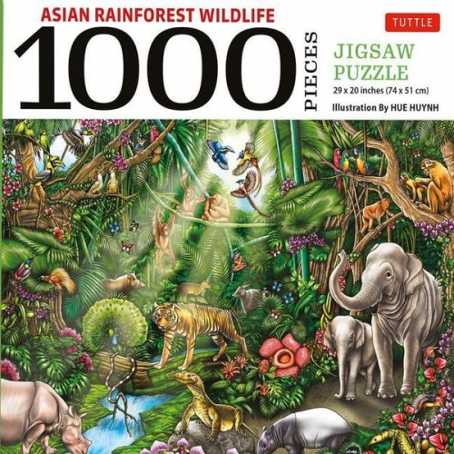 Asian Rainforest Wildlife - 1000 Piece Jigsaw Puzzle