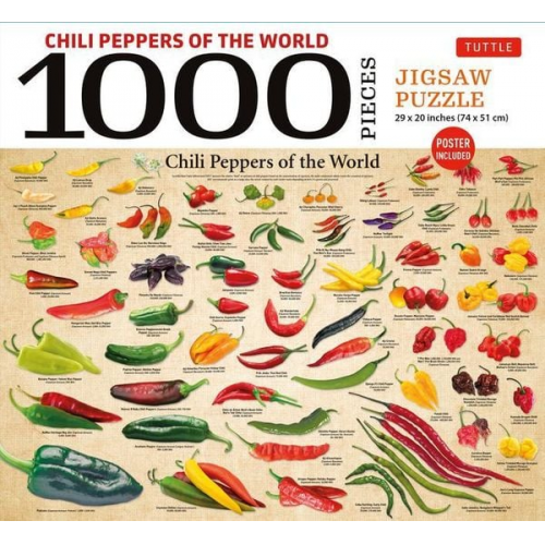 Chili Peppers of the World - 1000 Piece Jigsaw Puzzle