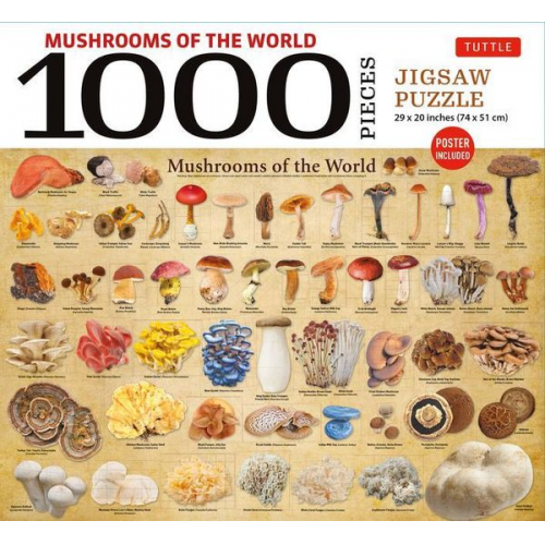 Mushrooms of the World - 1000 Piece Jigsaw Puzzle