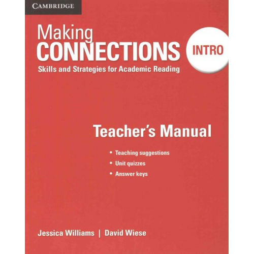 Jessica Williams David Wiese - Making Connections Intro Teacher's Manual