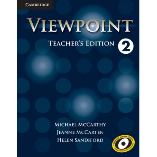 Michael McCarthy Jeanne McCarten Helen Sandiford - Viewpoint Level 2 Teacher's Edition with Assessment Audio CD/CD-ROM