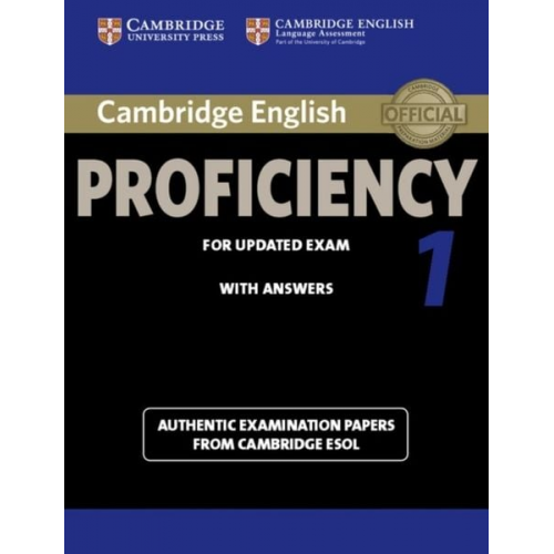 Cambridge ESOL - Cambridge English Proficiency 1 for Updated Exam Student's Book with Answers