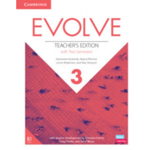 Genevieve Kocienda Wayne Rimmer Lynne Robertson Katy Simpson - Evolve Level 3 Teacher's Edition with Test Generator