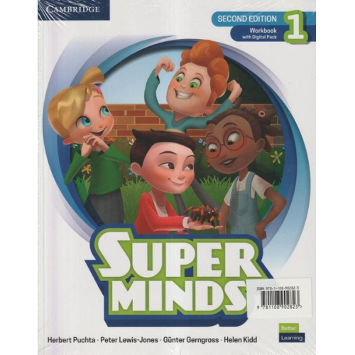 Herbert Puchta Peter Lewis-Jones Günter Gerngross Helen Kidd Emma Szlachta - Super Minds Level 1 Workbook with Super Practice Book and Digital Pack British English