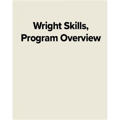 McGraw Hill - Wright Skills, Program Overview