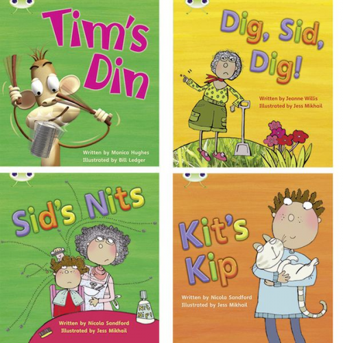 Jeanne Willis Monica Hughes Nicola Sandford - Learn to Read at Home with Bug Club Phonics: Pack 1 (Pack of 4 fiction books)