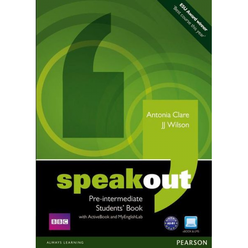 J. J. Wilson Antonia Clare - Speakout Pre-intermed. Students' Bk (+DVD/Active Bk+My Lab)