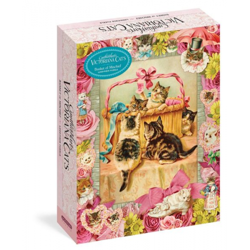 Cynthia Hart's Victoriana Cats: Basket of Mischief 1,000-Piece Puzzle