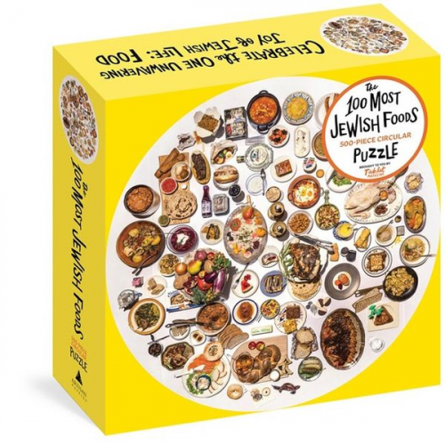 The 100 Most Jewish Foods: 500-Piece Circular Puzzle