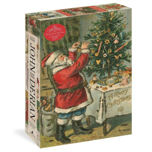 John Derian Paper Goods: Santa Trims the Tree 1,000-Piece Puzzle