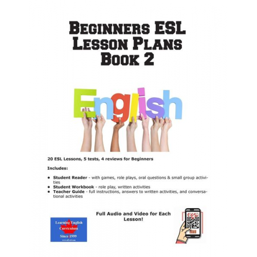 Learning English Curriculum - Beginners ESL Lesson Plans Book 2