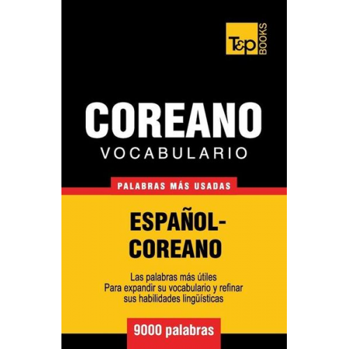 Andrey Taranov - Vocabulario Español-Coreano - 9000 palabras más usadas