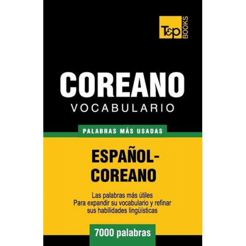 Andrey Taranov - Vocabulario Español-Coreano - 7000 palabras más usadas