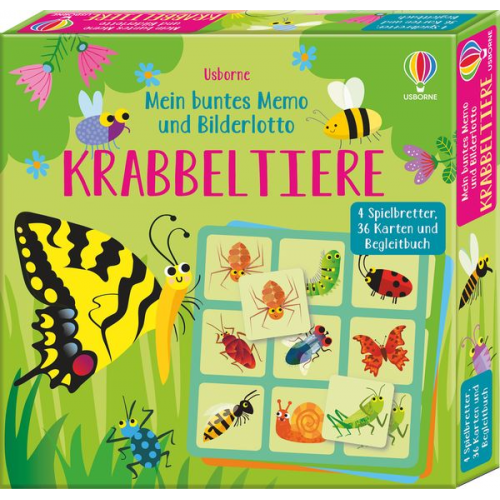 Mein buntes Memo und Bilderlotto: Krabbeltiere