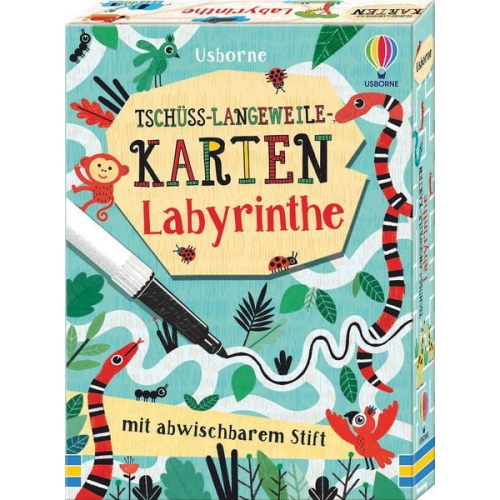 Tschüss-Langeweile-Karten: Labyrinthe