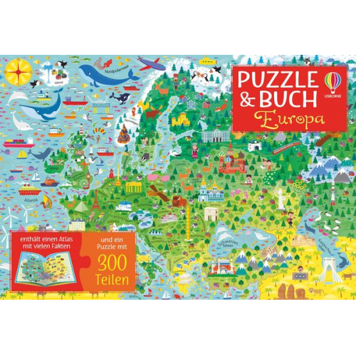 Puzzle & Buch: Europa