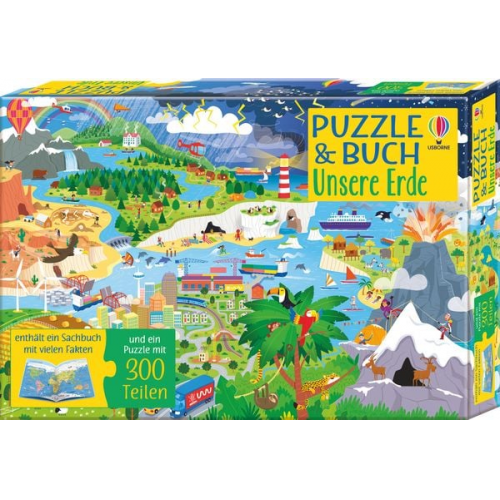 Puzzle & Buch: Unsere Erde