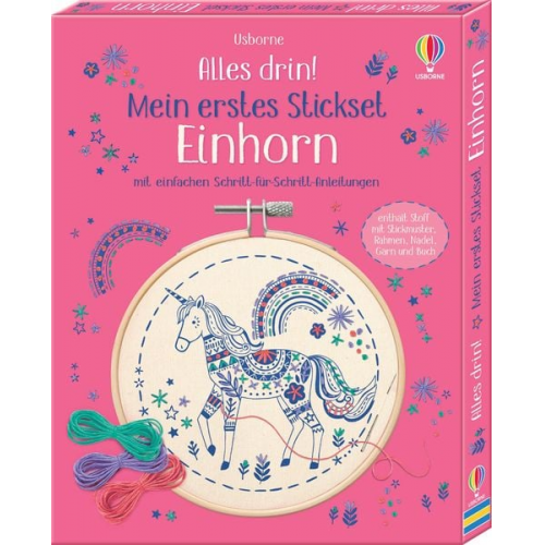 Alles drin! Mein erstes Stickset: Einhorn