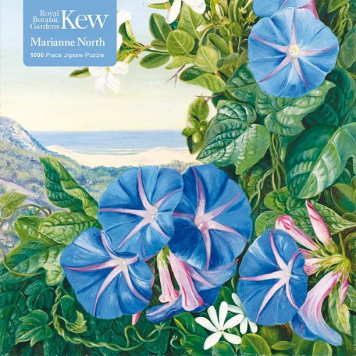 Adult Jigsaw Puzzle Kew: Marianne North: Amatungula and Blue Ipomoea, South Africa