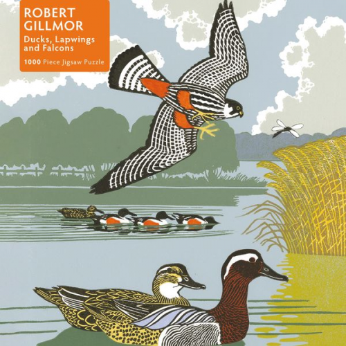 Adult Jigsaw Puzzle Robert Gillmor: Ducks, Falcons and Lapwings