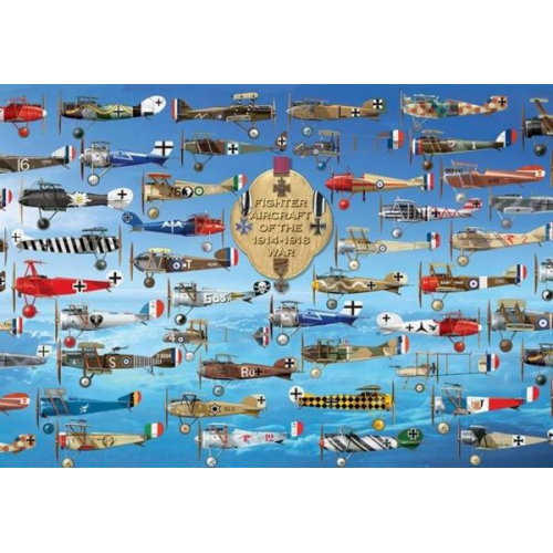 Fighter Aircraft of World War I: 1000 Piece Jigsaw Puzzle