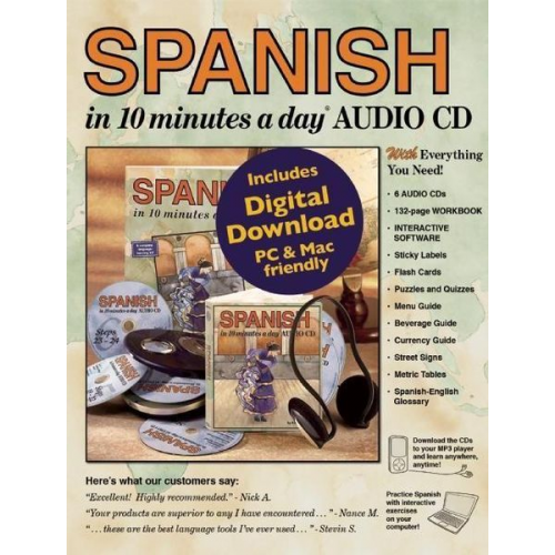 Kristine Kershul - SPANISH in 10 minutes a day® BOOK + AUDIO