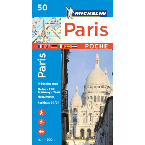 Plan de ville - Paris Pocket - Michelin City Plan 50