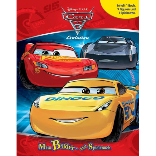 Cars 3, Spielbuch + 9 Spielfiguren + Spielmatte