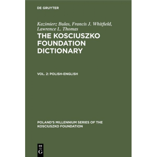 Kazimierz Bulas Francis J. Whitfield Lawrence L. Thomas - Polish-English