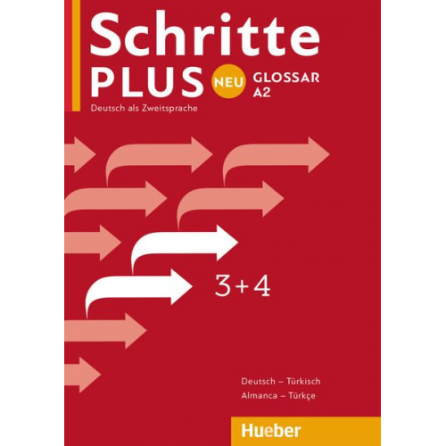 Schritte plus Neu 3+4 A2 Glossar Deutsch-Türkisch - Küçük Sözlük Almanca-Türkçe