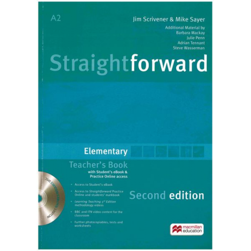 Jim Scrivener Mike Sayer - Straightforward Sec. Ed. Elementary/Teacher's B+DVDR,ebook