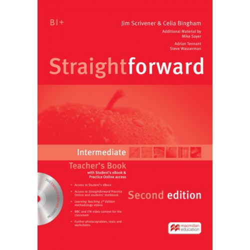 Jim Scrivener Celia Bingham - Straightforward Sec.Ed. Interm./Teacher's B.+DVDR, ebook