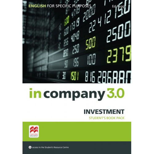 Ed Pegg - Pegg, E: in company 3.0 - Investment. Student's Book+Online