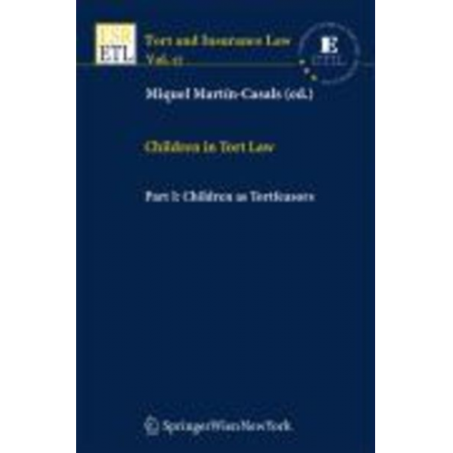 Miquel Martín-Casals Miquel Martín-Casals - Children in Tort Law