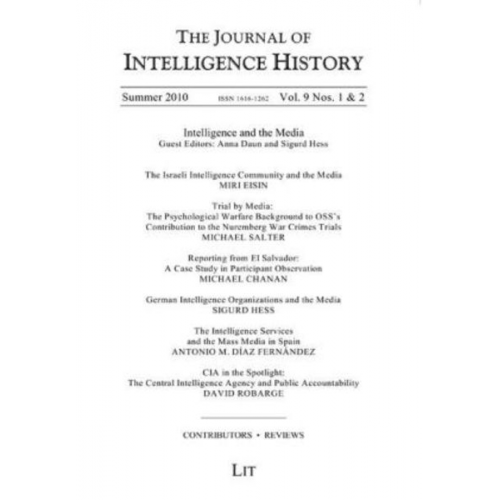 Journal of Intelligence History Vol. 9 No. 1-2 Winter 2010