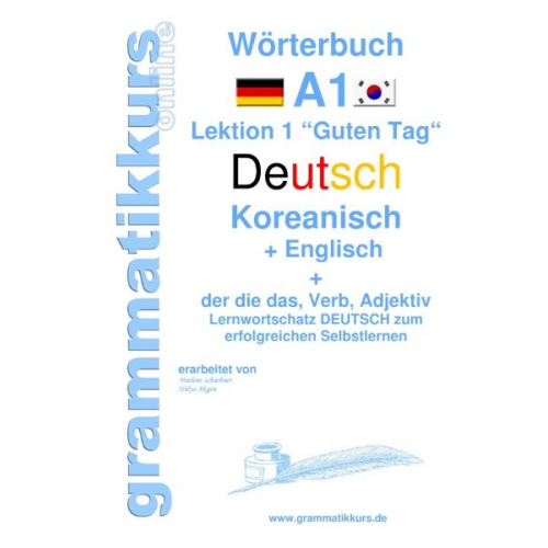 Marlene Schachner Edouard Akom - Wörterbuch Deutsch - Koreanisch - Englisch Niveau A1