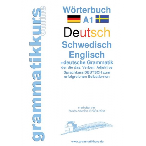 Marlene Schachner - Wörterbuch A1 Deutsch - Schwedisch - Englisch