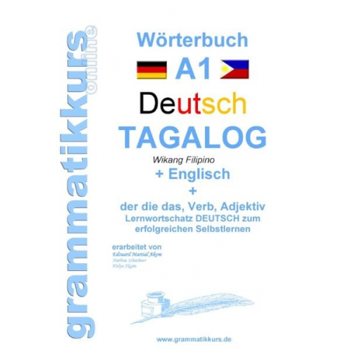 Marlene Schachner - Wörterbuch Deutsch - Tagalog - Englisch A1