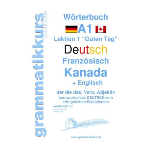 Marlene Schachner Edouard Akom - Wörterbuch Deutsch - Französisch Kanada - Englisch Niveau A1