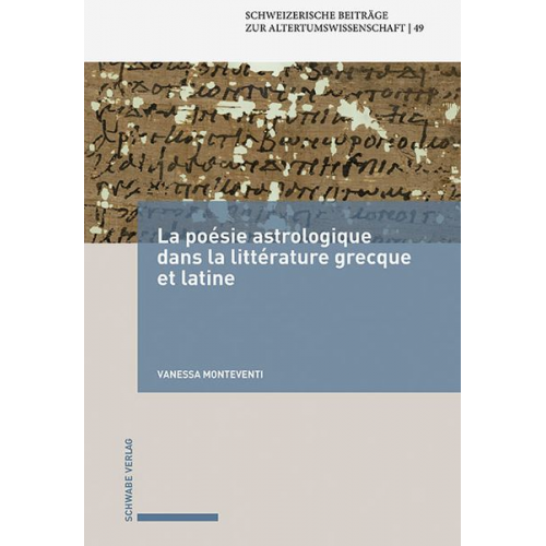 Vanessa Monteventi - La poésie astrologique dans la littérature grecque et latine