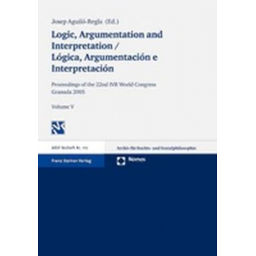 Josep Aguiló-Regla Josep  Aguiló-Regla - Logic, Argumentation and Interpretation / Lógica, Argumentación e Interpretación