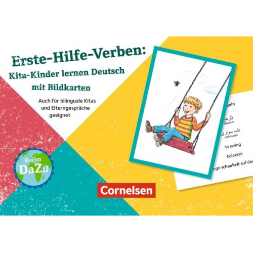 Erste-Hilfe-Verben: Kita-Kinder lernen Deutsch mit Bildkarten