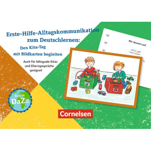 Erste-Hilfe-Alltagskommunikation zum Deutschlernen: Den Kita-Tag mit Bildkarten begleiten