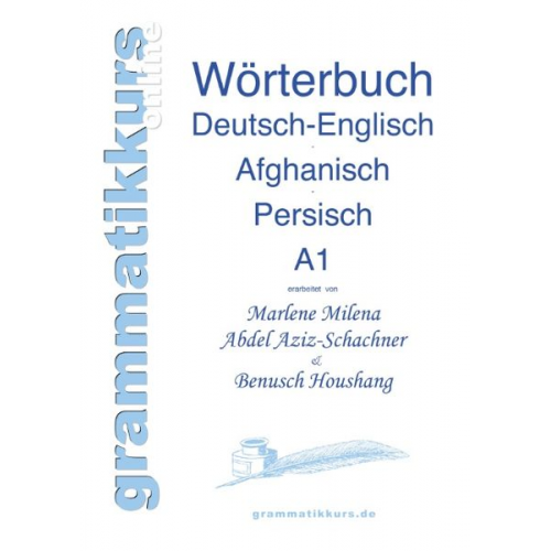 Marlene Abdel Aziz-Schachner Benusch Rahimzadeh - Wortschatz Deutsch-Englisch-Afghanisch-Persisch Niveau A1