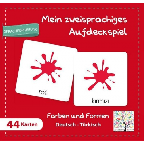 Mein zweisprachiges Aufdeckspiel, Farben und Formen Deutsch-Türkisch (Kinderspiel)